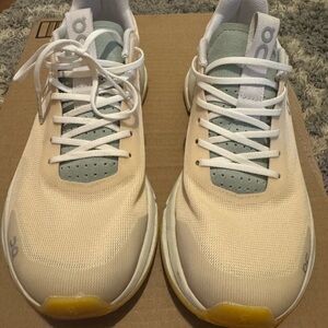 On Running Cloudnova Sneakers in Beige and White